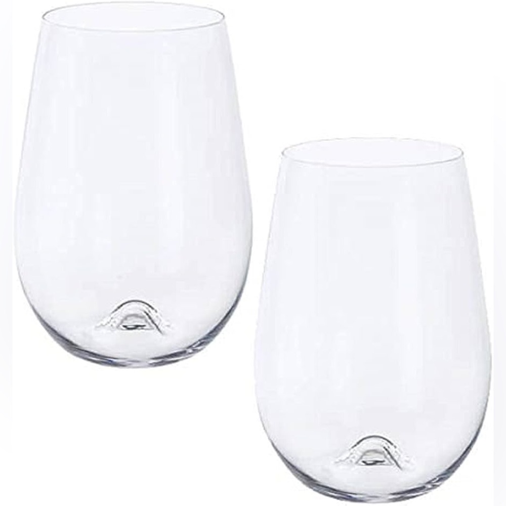 New Dartington Crystal WB429/P Stemless Wine Glasses - Set of 2